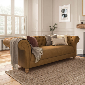 Montgomery 3 Seater Sofa in Brown Leather