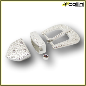 Fibbia per cinture con passante e puntale F34864 - 20 mm