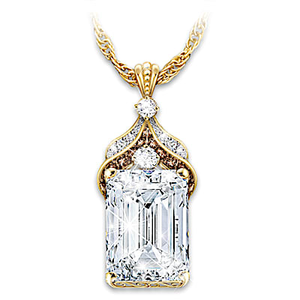 Diamond And Topaz Love Of A Lifetime Pendant Necklace