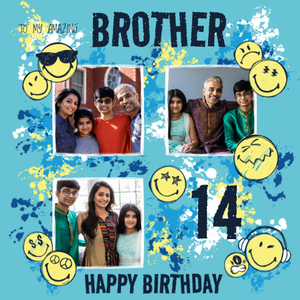 Moonpig SmileyworldÂ® Photo Upload Birthday Card