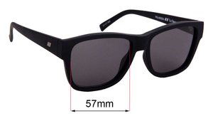 Sunglass Fix Replacement Lenses for Le Specs The Force - 57mm Wide