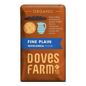 Organic Plain Fine Wholemeal Flour (Doves Farm) 1kg