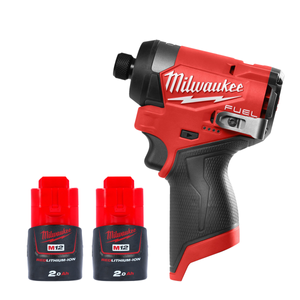 Milwaukee M12FID2-0 KIT15 12V Fuel Hex Impact Driver With 2 x 2.0Ah Batteries