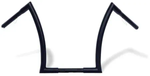 Highway Hawk Bad Ape Hanger 14 Inch Rise in Black Finish For 1982-2024 Harley Davidson Including E-Throttle Models (55-554B)