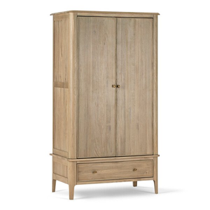 Newton Light Natural Solid Oak Double Wardrobe