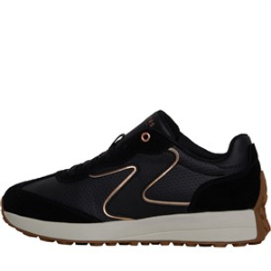 SKECHERS Womens Gusto Trainers Black/Gold