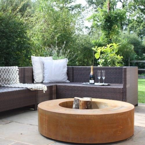 Corten Steel Toro Fire Table - 1250 Ø x 280 (H)mm