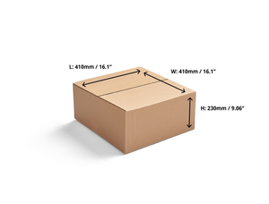 Double Wall Cardboard Boxes - 410 x 410 x 230mm - 20 Boxes