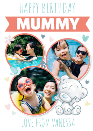 Tatty Teddy Photo Upload Mum Birthday Card