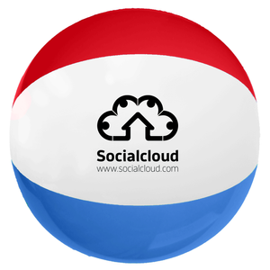 12'' Red White & Blue Beach Ball