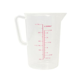 Sunnex Clear Plastic Measuring Jug 1ltr