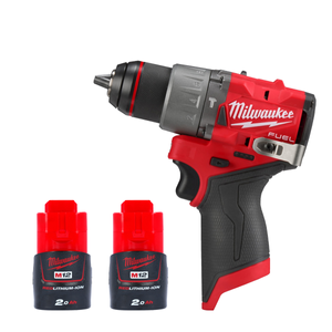 Milwaukee M12FPD2 12V Cordless FUEL New GEN Combi Drill With 2 x 2.0Ah Batteries