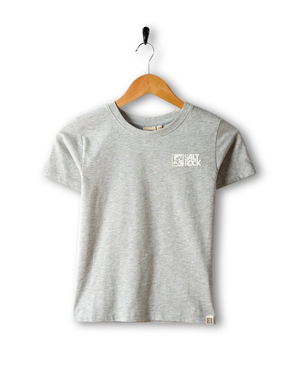 Essential Recycled Kids Short Sleeve T-Shirt in Grey