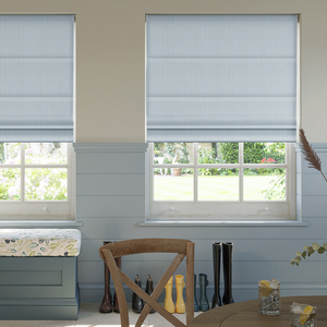 Nautical Stripes, Blue Sails - Roman Blind