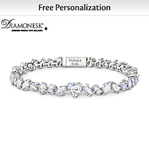 38-Carat Facets Of Our Love Personalized Bracelet
