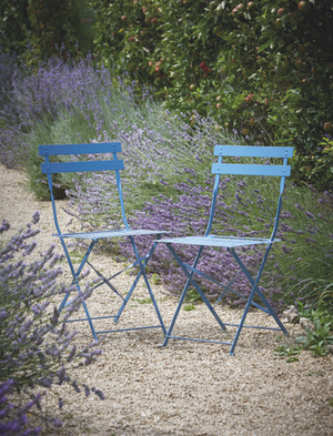 Rive Droite Bistro Chairs - Steel, Cove Blue, Set of 2