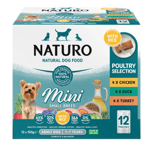 Naturo - Mini Adult Dog - Variety 12 Pack