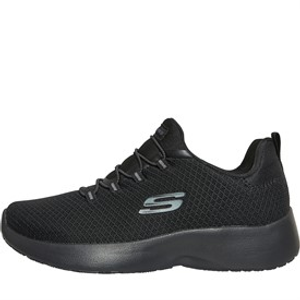 SKECHERS Womens Dynamight Trainers Black/Black