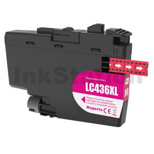 Compatible Brother LC-436XLM High Yield Magenta Ink Cartridge - 5,000 pages