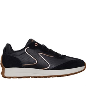 SKECHERS Womens Gusto Trainers Black/Gold