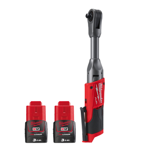 Milwaukee M12FIR38LR KIT2 12V M12 FUEL Long Reach 3/8" Extended Ratchet With 2 x 3.0Ah Batteries