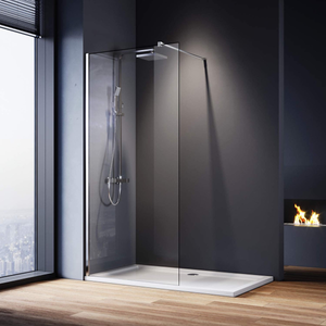 ELEGANT 1100mm Walk-In Shower Panel 8mm Easy Clean Nano Glass Shower Screen