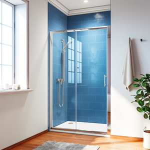 ELEGANT 1000mm Sliding Shower Door 6mm Tempered Glass Shower Screen