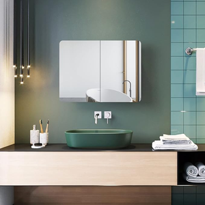 ELEGANT Bathroom Mirror Cabinets 800 x 600mm 5-Tier Shelf