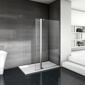 ELEGANT 900x1850 Walk-In 6mm Shower Screen + 300mm Deflector/ Return Panel