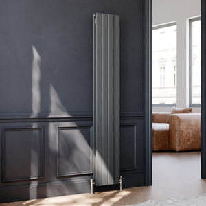 ELEGANT 1800 x 300mm Vertical Column Designer Double Anthracite Flat Panel Radiator