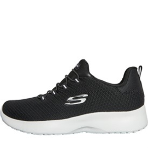 SKECHERS Womens Dynamight Trainers Black/White