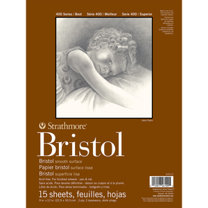 Strathmore 400 Bristol Pad Smooth 2-Ply 9x12in
