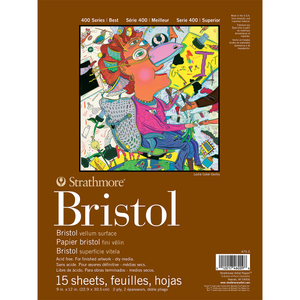 Strathmore 400 Bristol Pad Vellum 2-Ply 9x12in