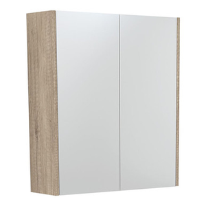Mirror Cabinet 600 x 670 x 180mm with Scandi Oak Side Panels [294497]