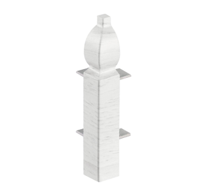 White Skirting Board Ogee External Corners Pack of 2 - 100mm
