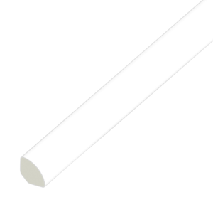 Eurocell uPVC Quadrant Trim - White, 5m x 13mm