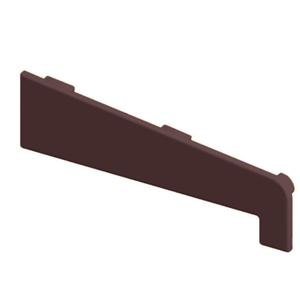 Brown Smooth uPVC Window Cill End Caps Pack of 2 - Width 150mm