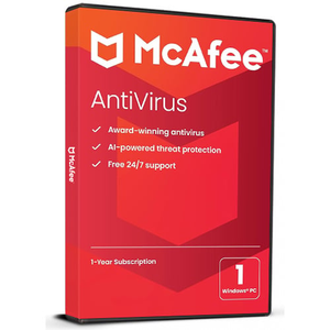 McAfee AntiVirus Protection Latest | 1 Year 1 PC Windows Cd Key Global