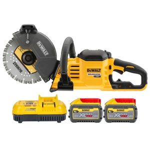 Dewalt DCS691X2 54V XR Cordless Brushless 230mm Flexvolt Cut-Off Saw With 2 x 9Ah Batteries & Charger
