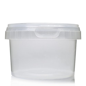 280ml Clear Plastic Food Container With Tamper Evident Lid