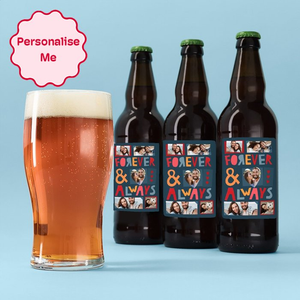 Personalised Forever and Always Beer Trio 3x500ml