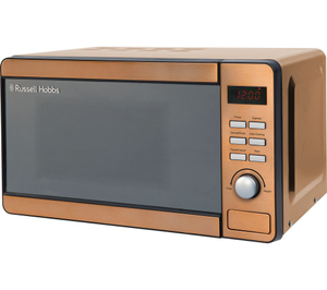 Russell Hobbs RHMD804CP NEW 800w Microwave Oven with Digital Control 17L Copper