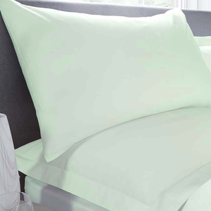 Serene Plain Dyed Pillowcase Green
