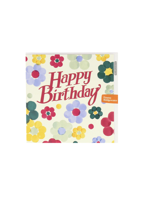 Happy Birthday Polka Floral Card