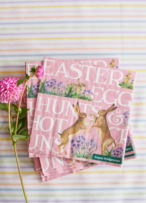 Boxing Hares & Toast Lunch Napkins (Pack of 20)