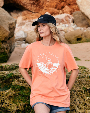 Coldwater Club - Womens Short Sleeve T-Shirt - Peach