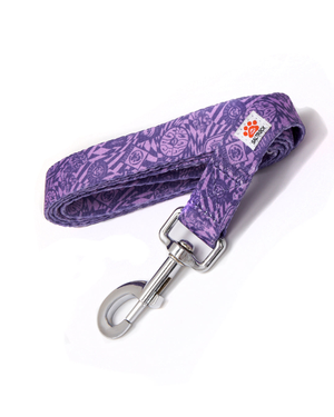Branded Dog Lead in Purple