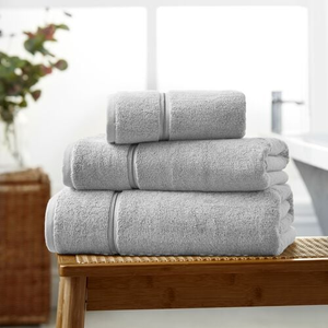HOTEL LUXURY COMBED 750GSM DOVE GREY 100x150 Bath Sheet