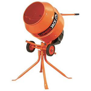 Lumberjack Electric Powered Cement Mixer 135 Litre Capacity with
