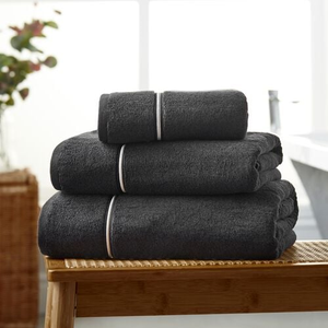 HOTEL LUXURY COMBED 750GSM BLACK 50x90 Hand Towel